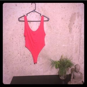 Red bodysuit